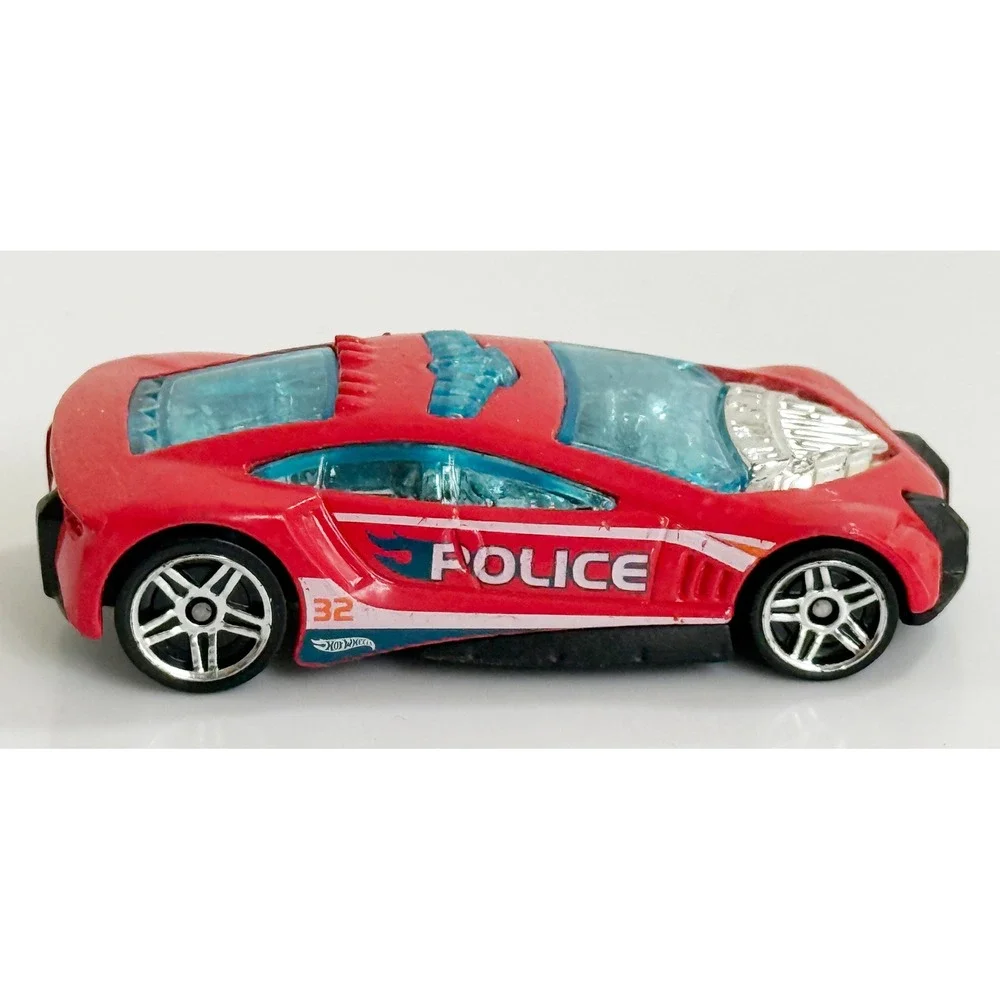 Hot Wheels Speed Trap Toy Car Kids 1:64 Red Police Cruiser‎ HWPD 32 T9885